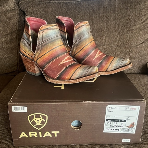Ariat Multicolor Western Ankle Boots - Picture 3 of 11